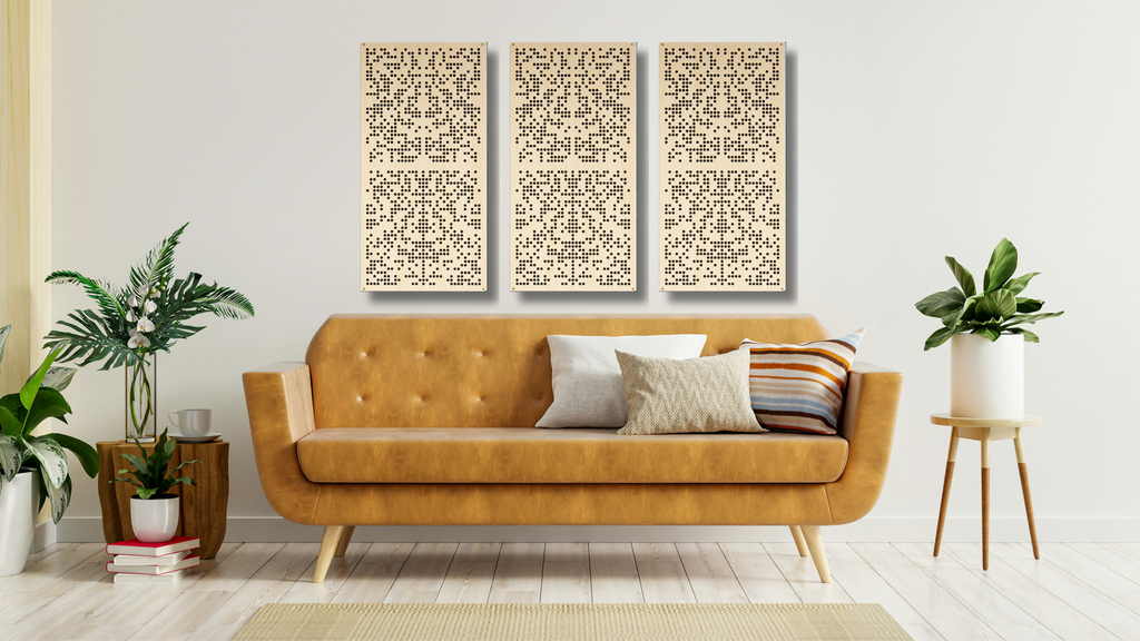 Sound Diffuser Panels (Hybrid Diffusion + Absorption)