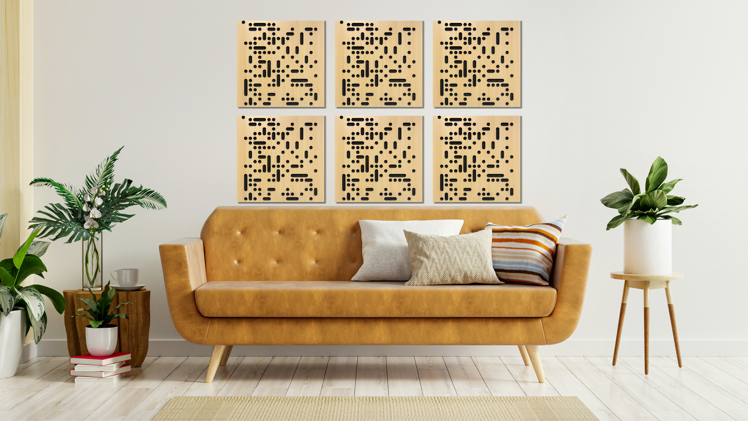 Binary Acoustic Foam Diffuser - Natural image