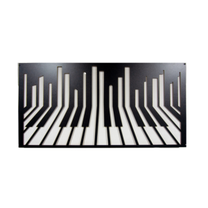 a piano design on one of our art acoustic panels